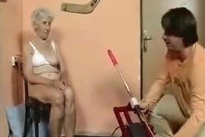 Old Granny Fucked By Machine