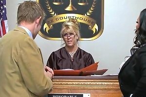 Big Tits In The Courtroom